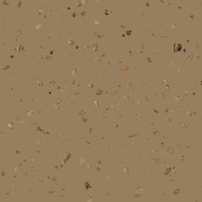 Johnsonite Sandalwood Eco Naturals Corktones Rubber Tile - Hammered - 24" X 24"