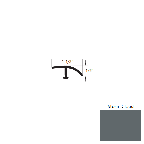 Johnsonite Storm Cloud Vinyl Moulding / Trim