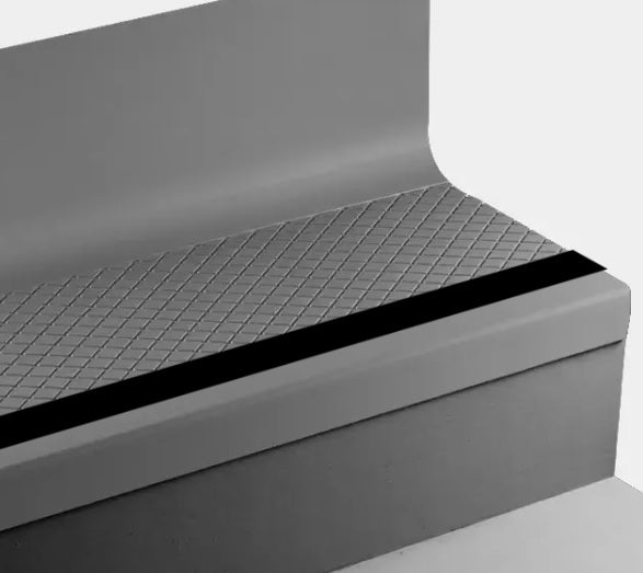 Mink Diamond Rubber Moulding / Trim Stair Tread