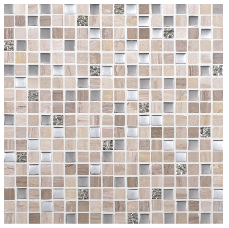 Marvel Whimsical Stone & Glass Mosaic - 5/8" X 5/8" - Glossy