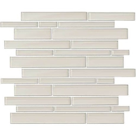 Amity Taupe Glass Mosaic - Linear - Matte, Per Pack: 13.95 Enter Quantity In Sqft