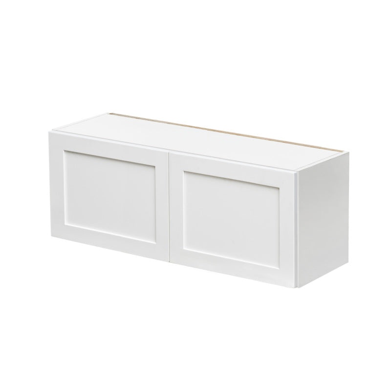 Mallorca White Shaker Wood Kitchen Wall Cabinet - 36" X 12" X 12" (Assembly Required) - White