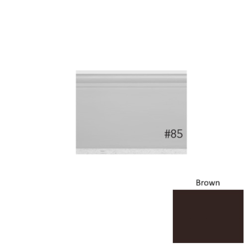 Pinnacle Plus #25 Classic Brown Rubber Coil Wall Base - 4 9/16" X 60 Ft