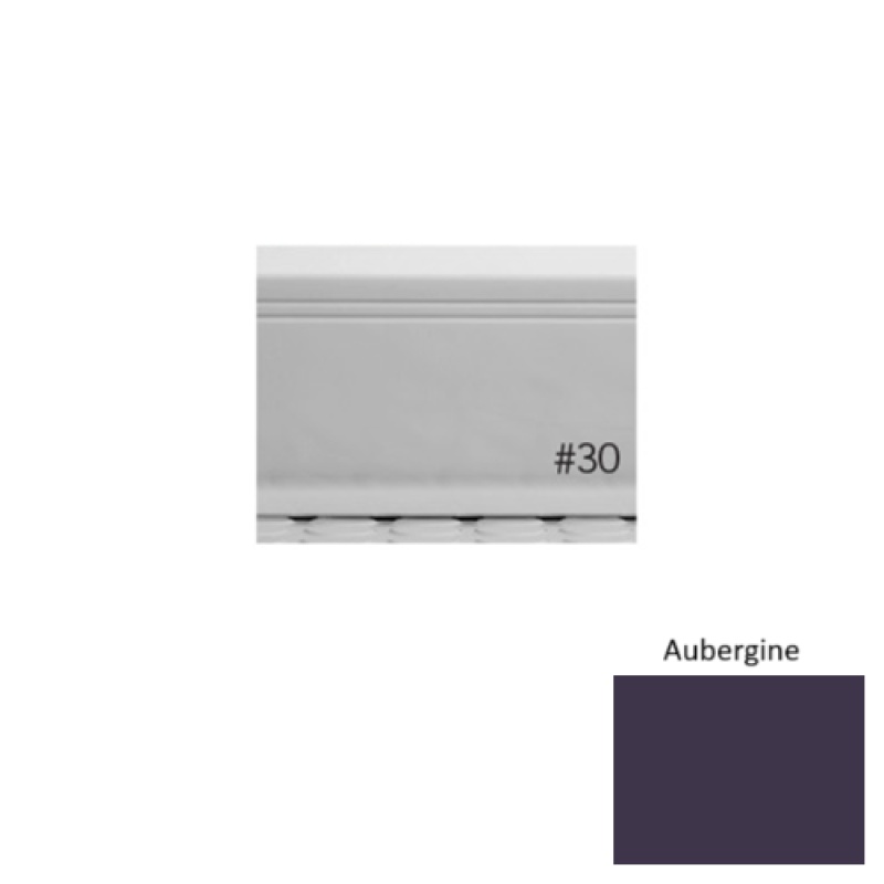 Pinnacle Plus #30 Sketch Aubergine Rubber Coil Wall Base - 4" X 120 Ft