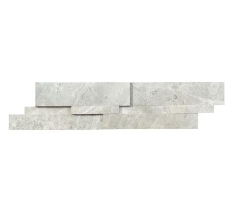 Milestone Ritz Gray Porcelain Ledgestone - Honed - 6" X 24"