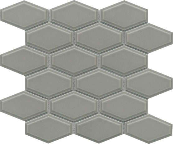 Reward Dove Bevel Porcelain Mosaic - 2" X 4" Hexagon - Glossy