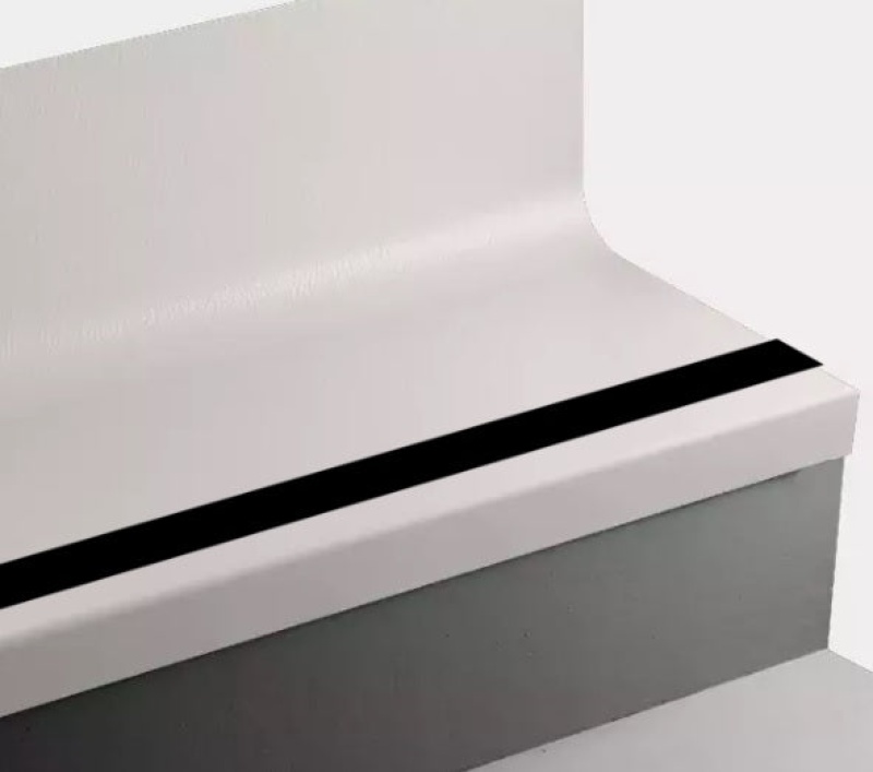 Johnsonite Mist Hammered Rubber Stair Tread