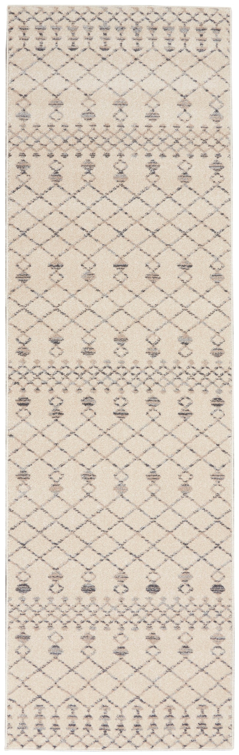 Palermo Beige / Grey Bohemian Area Rug