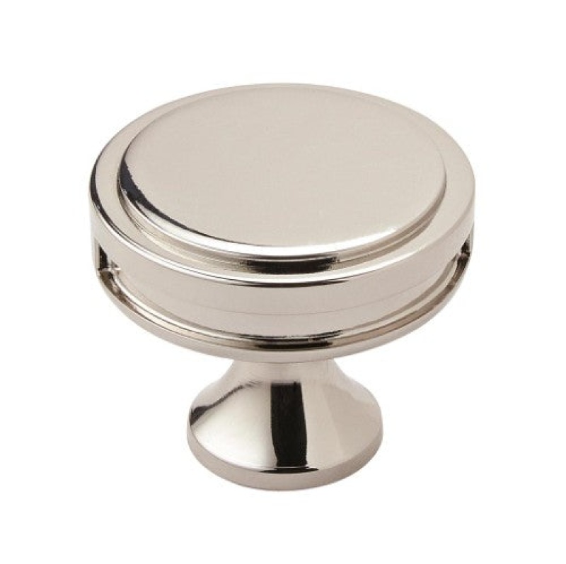 Oberon Zinc Cabinet Knob - Polished Nickel