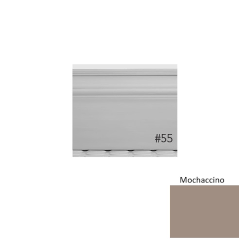 Pinnacle Plus #55 Nobility Mochaccino Rubber Wall Base - 5 1/2" X 8 Ft