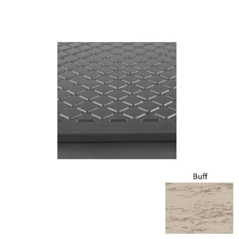 Marbleized 30 Buff Diamond Rubber (Sq) Stair Tread - Textured