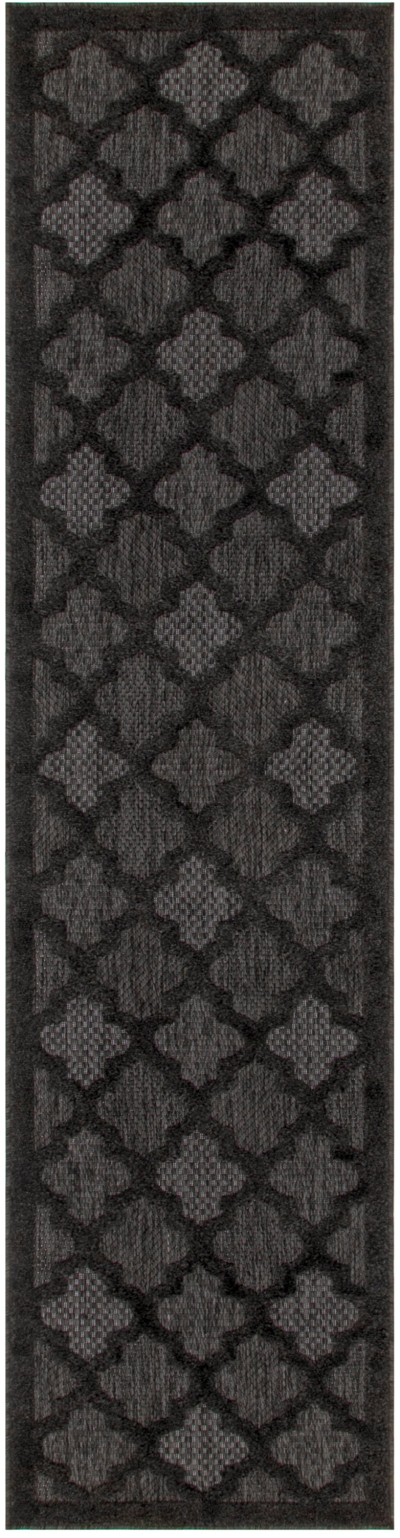 Easy Care Charcoal Black Modern Area Rug