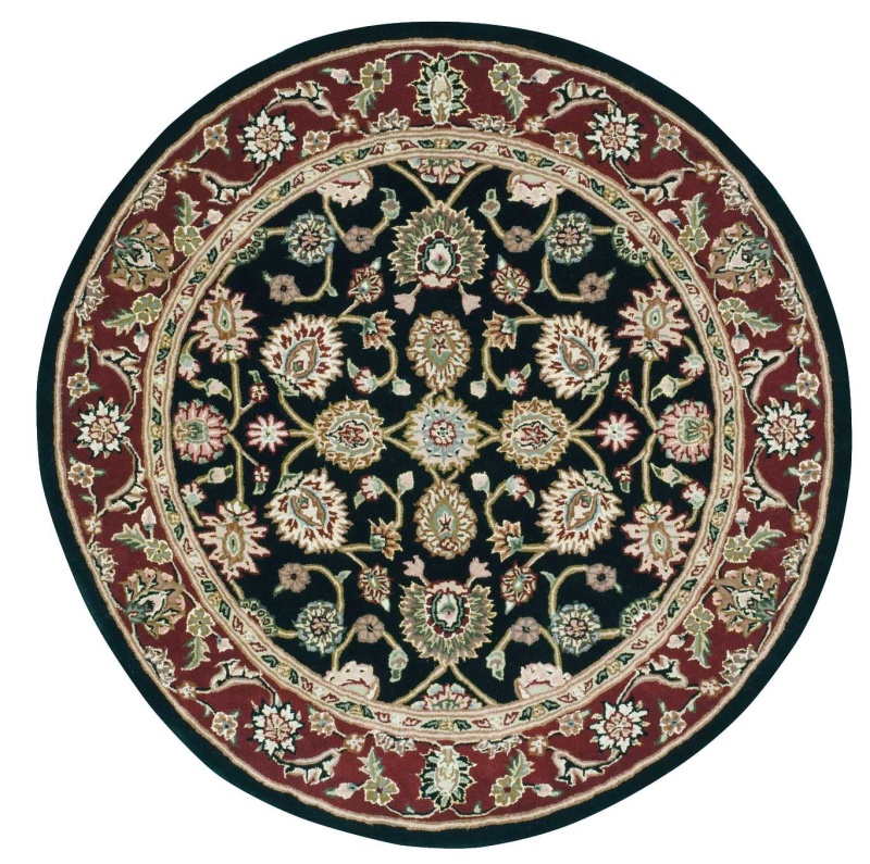 Nourison 2000 2017 Black Wool Blend Traditional Area Rug