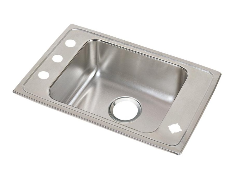 Drkad3119552frm Lustertone Classic Stainless Steel Drop In Single Bowl Kitchen Sink - 31" X 19 1/2" X 5 1/2" - Stainless Steel