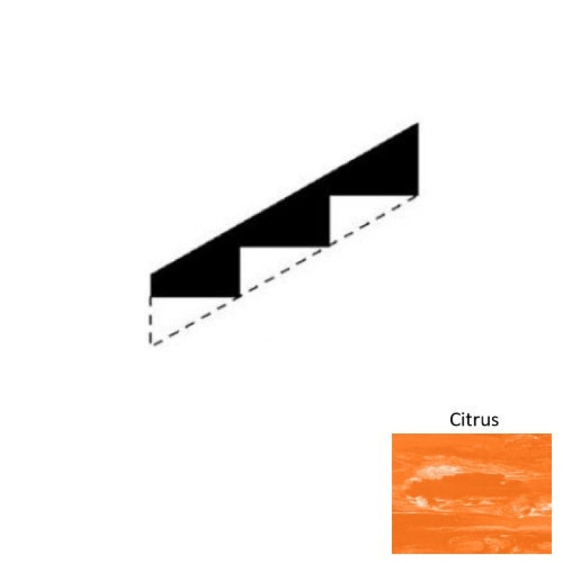 Marbleized Citrus Rubber Stringers - Smooth