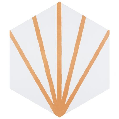 Horizon Dawn Mostaza Ceramic Tile - Matte - 7 3/4" X 9" Hexagon