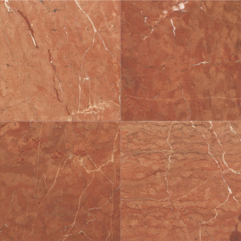 Rojo Alicante Marble Tile - Polished - 12" X 12"