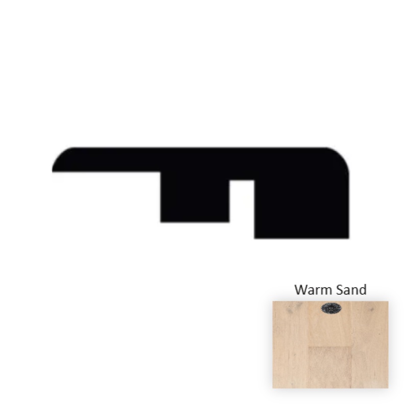 Italia Classics Como Warm Sand Hardwood Moulding / Trim - 94.49" End Molding - Uv Lacquer