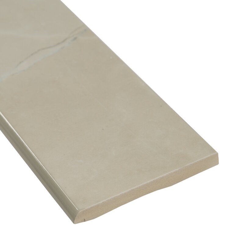 Sande Cream Porcelain Bullnose 3" x 18" Polished