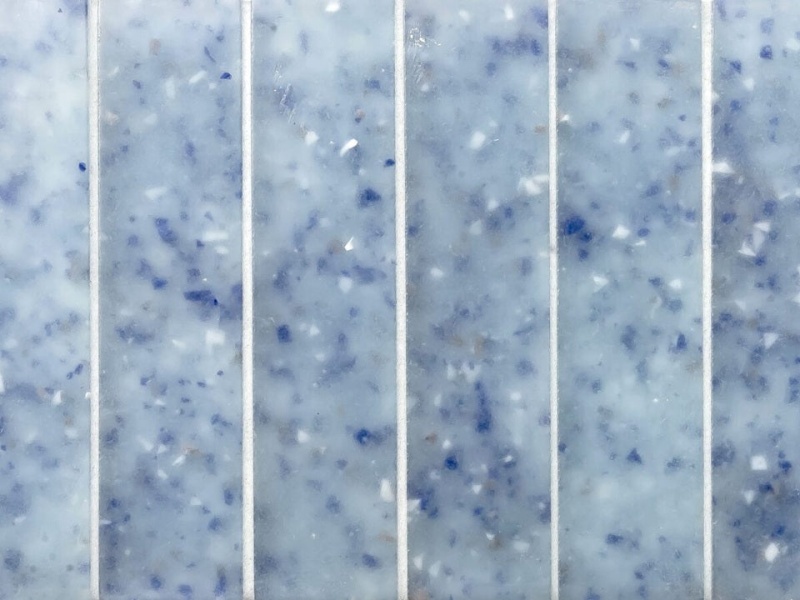 Liquid Moonfalls Long Bricks Glass Tile - Frosted - 1.75" X 7"