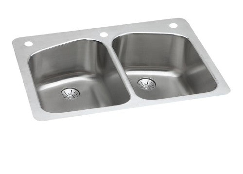 Lustertone Classic Stainless Steel Double Bowl Kitchen Sink