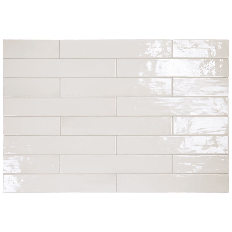 Cire White Ceramic Tile - Glossy