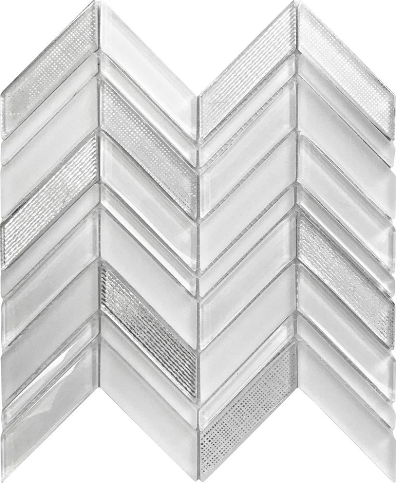 Iceland Geyser Glass Mosaic - Chevron - Glossy & Matte
