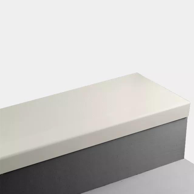 Johnsonite Snow White Hammered Rubber Moulding / Trim