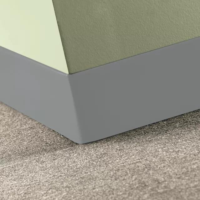 Johnsonite Shark Fin Thermoset Rubber Wall Base, 3" x 48" x 1/8", Toeless