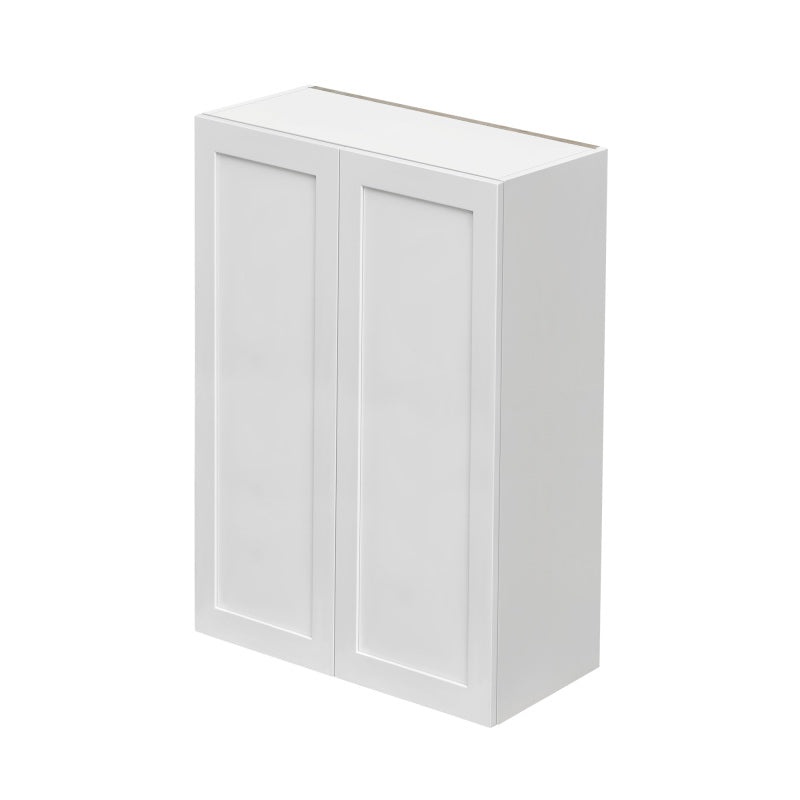 Mallorca White Shaker Wood Kitchen Wall Cabinet - 27" X 12" X 42" (Assembly Required) - White