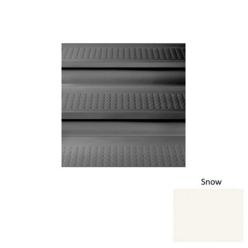 Solid 96 Snow Vantage With Riser Rubber (Sq) With Galley Red Abrasive Strip Stair Tread With Dupont Kevlar - Textured