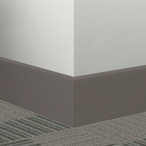 Johnsonite Fudge Rubber Millwork Contoured Wall Base - 2 1/2" X 96" X 3/8" Mandalay 2.5" - Millwork Contoured Wall Base