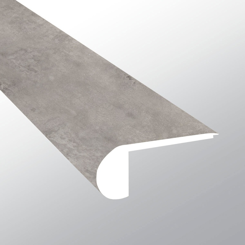 Everlife Lvt Glenridge Mountains Gray Luxury Vinyl Moulding / Trim - 2.75" X 94" Flush Stair Nose - Low Gloss