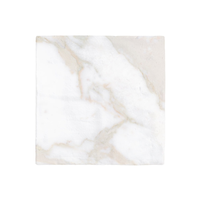 Massa Marble Calacatta Oro Matte Ceramic Tile, 6" x 6"