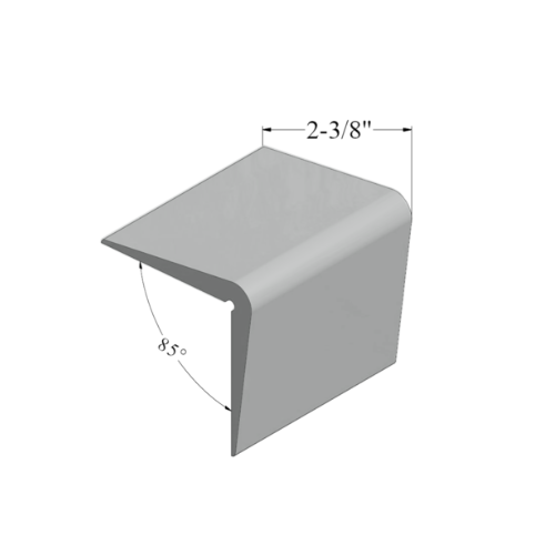 Pewter Vinyl Moulding / Trim Corner Wall Guard
