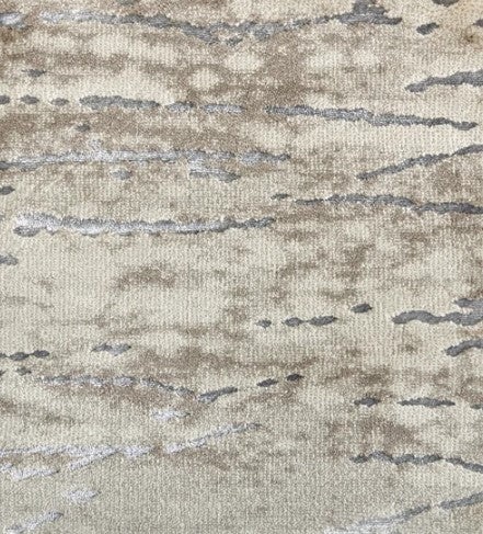 Tides Ripplewater Ecru Polypropylene & Polysilk Carpet - Pattern