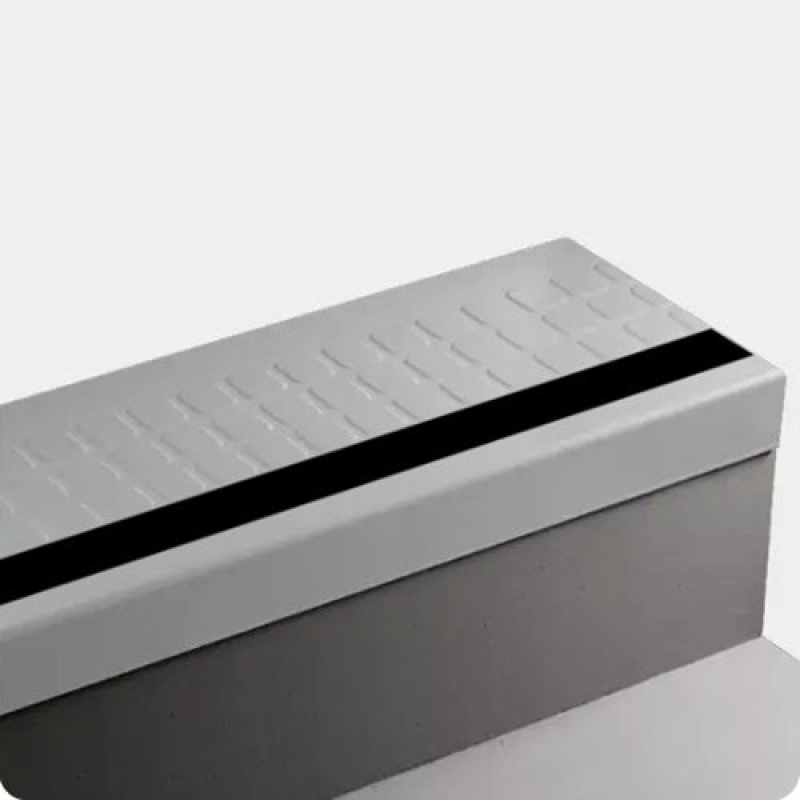 Johnsonite White Slipper Raised Square Rubber Stair Tread
