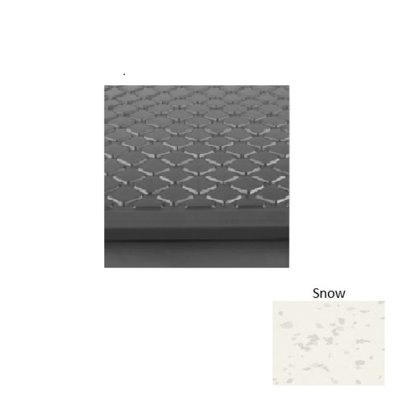 Symmetry 31 Snow Diamond Rubber (Rd) Stair Tread - Textured