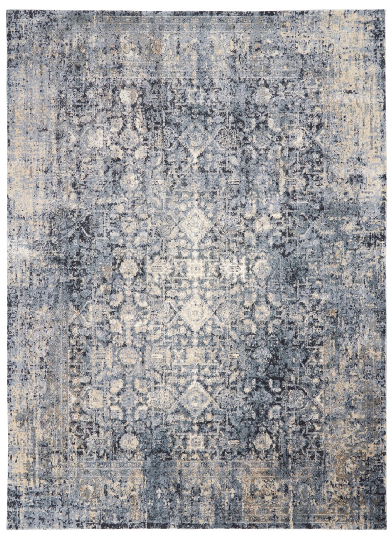 Moroccan Celebration Slate Vintage Area Rug 8 Ft x 11 Ft