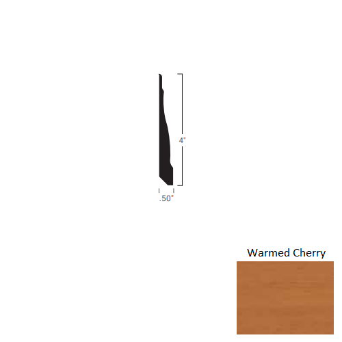 Johnsonite Warmed Cherry Rubber Masquerade Wall Base