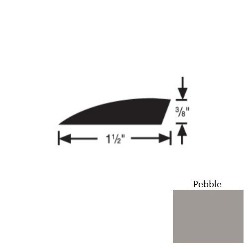 Flextones Pebble Vinyl 177A Carpet Edge Reducer