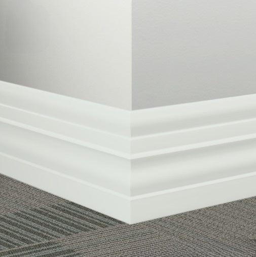 Johnsonite White Rubber Millwork Contoured Wall Base