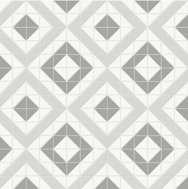 Soho Evening Blend Porcelain Mosaic - Cubic Pattern - Matte