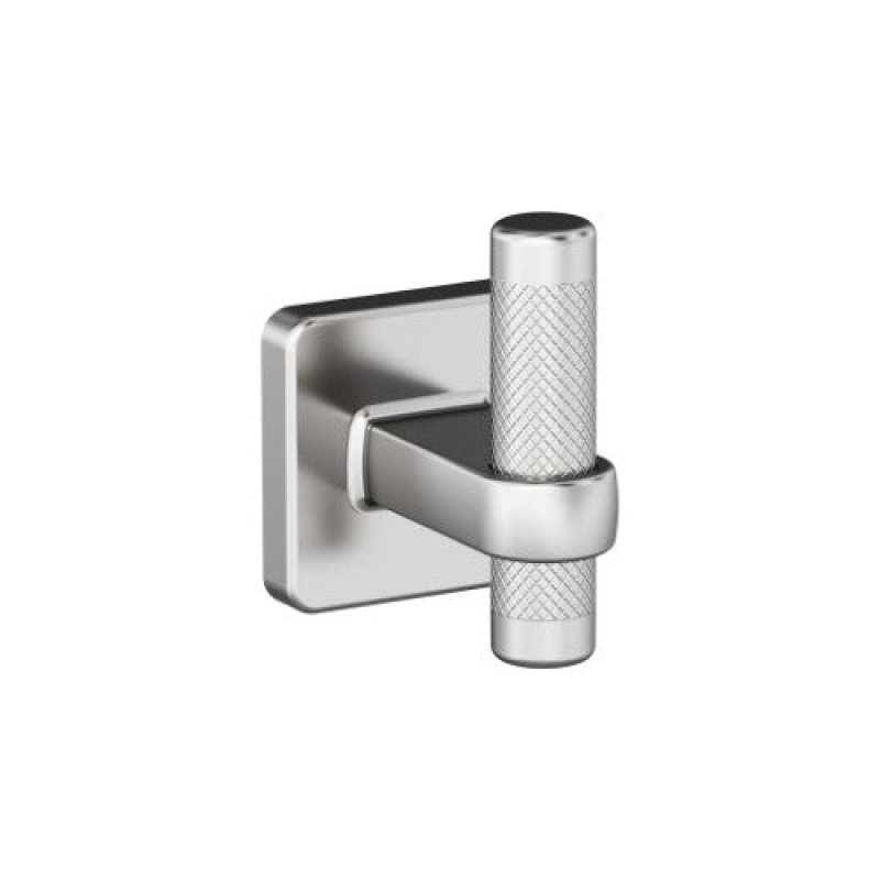 Bronx Zinc & Stainless Steel Single Prong Robe Hook - Chrome - 2 11/16" (68 Mm) Length