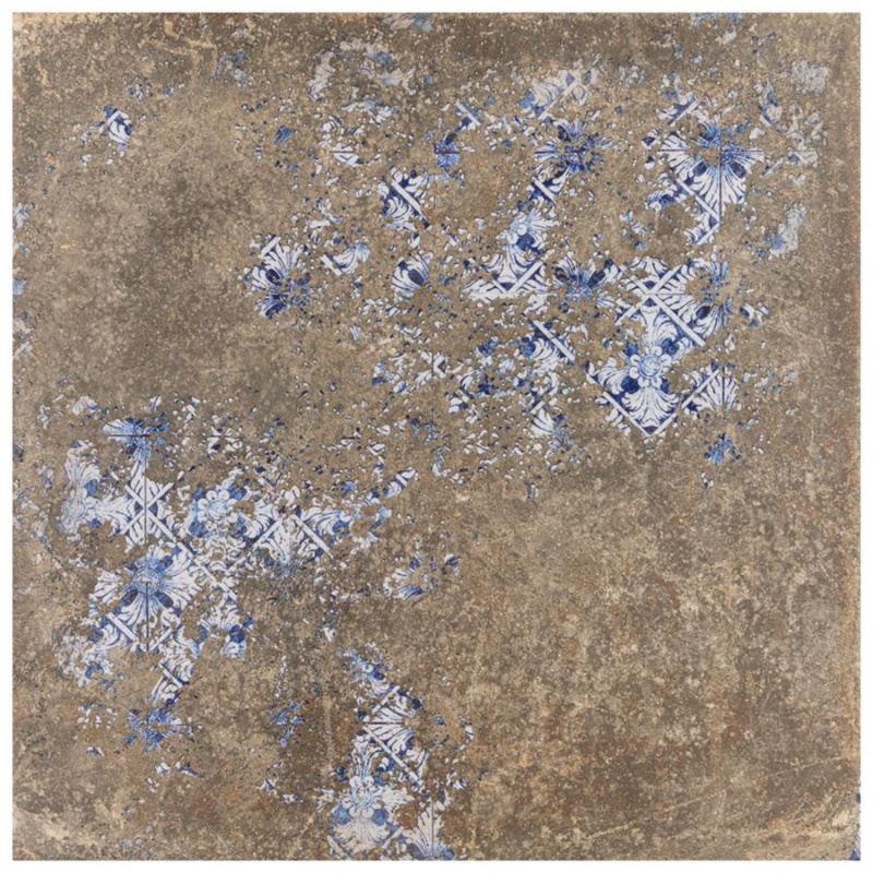 Antigua Deco Terra Porcelain Tile - Mixed - 13" X 13"