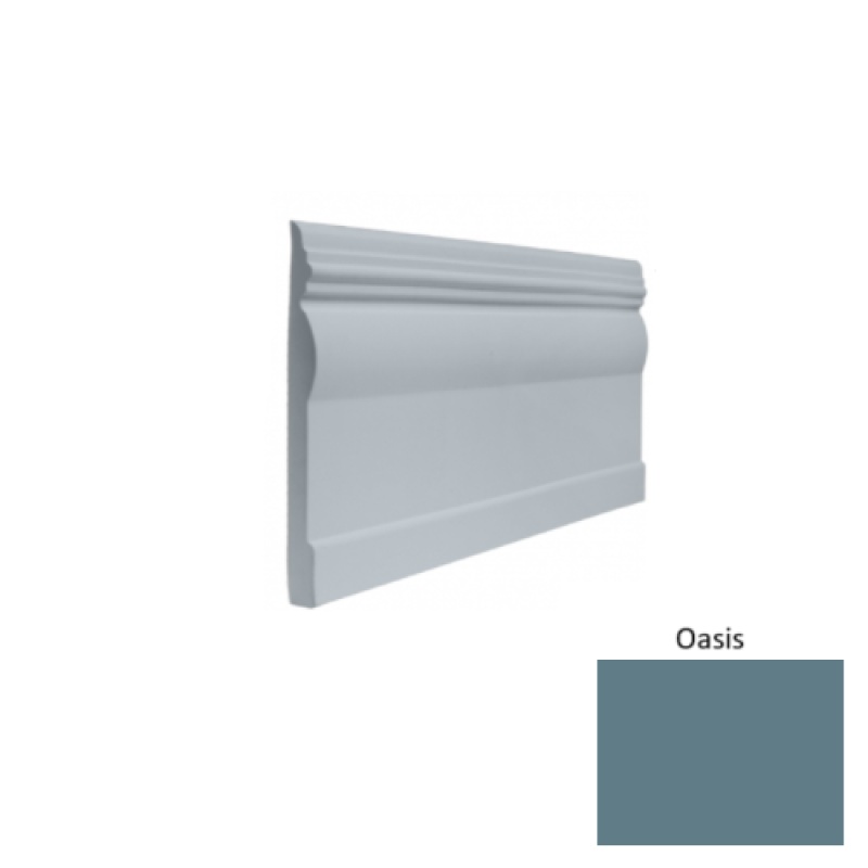 Contours #45 Novel Oasis Rubber Profiled Wall Base - Satin