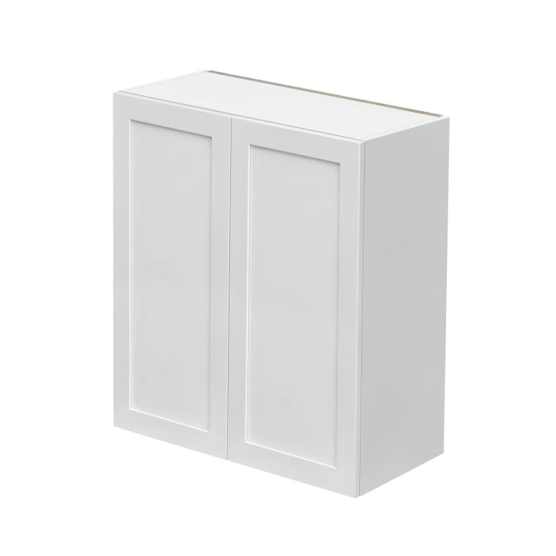 Mallorca White Shaker Wood Kitchen Wall Cabinet - 30" X 12" X 36" (Assembly Required) - White