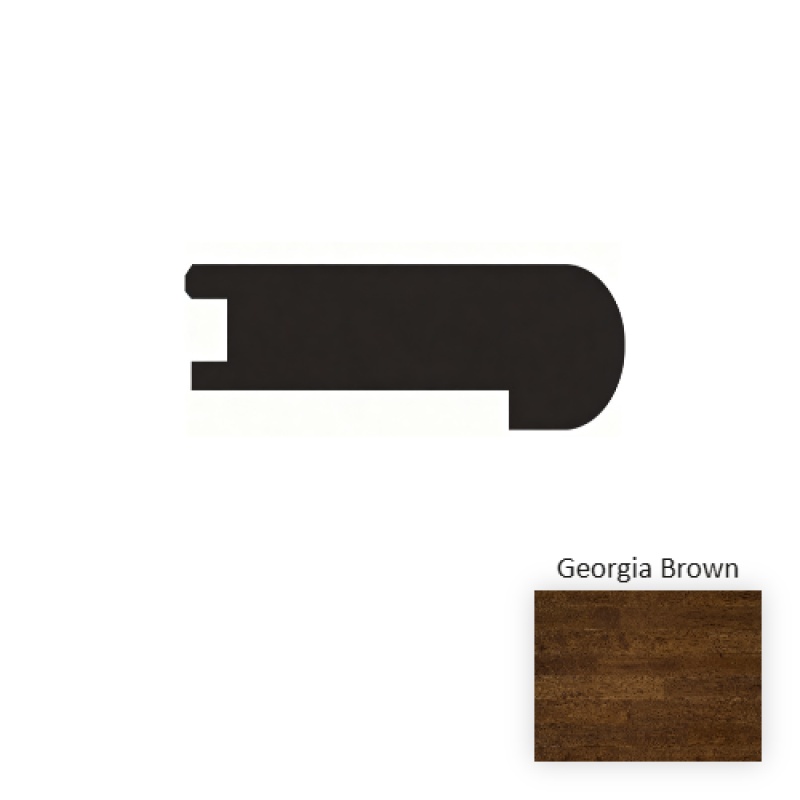 Inscription Georgia Brown Flush Stair Nose 3" x 90"