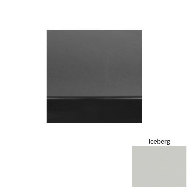 Solid 61 Iceberg Heavy Duty Rubber (Rd) Stair Tread With Dupont Kevlar - Smooth
