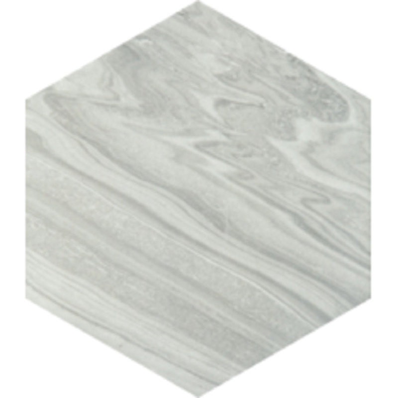 Efes Textured White Porcelain Hexagon Tile